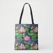 Tasche aus Hartglas Lotus Schulter (Vorderseite)