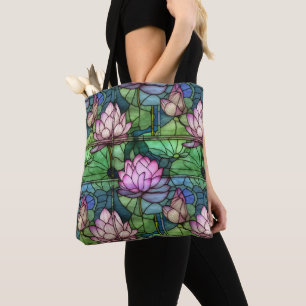 Tasche aus Hartglas Lotus Schulter