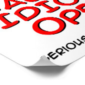 Tasche aus Idioten Funny Poster (Ecke)