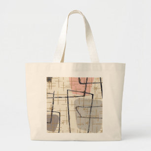 Tasche aus Mid-Century-Modern-Abstraktstoff