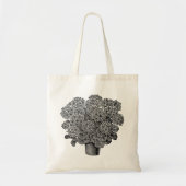 Tasche aus schwarzer Blume. (Vorne)