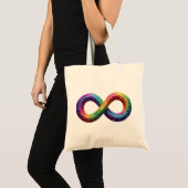 Tasche, Autismus, Unendlichkeitssymbol Tragetasche (Vorderseite (Produkt))