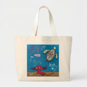 Tasche - Axolotls Untermeer - Buellton.Art (Vorne)