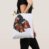 Tasche: Basset Hound Tasche (Von Nahem)