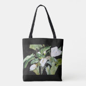 Tasche Basstölpel im Aquarell schwarzer Grund (Rückseite)