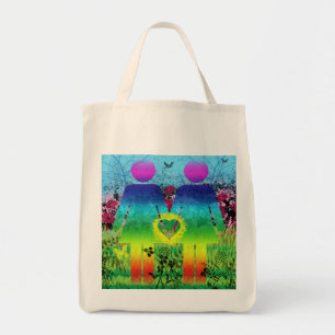 Tasche Bio, Abstracter Regenbogen Grunge Liebe