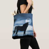 Tasche Blauer Himmel und Mond (Von Nahem)