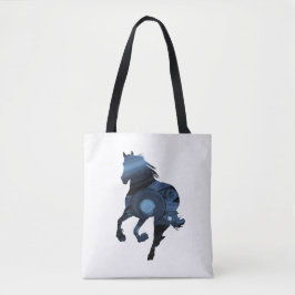 Tasche Blauer Pferde