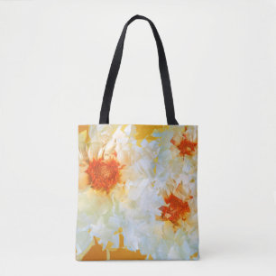 Tasche Blume White Orange Kubist
