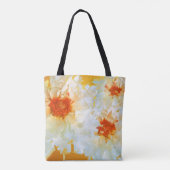 Tasche Blume White Orange Kubist (Rückseite)