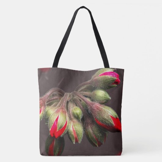 Tasche blutrot und dunkel (Rückseite)