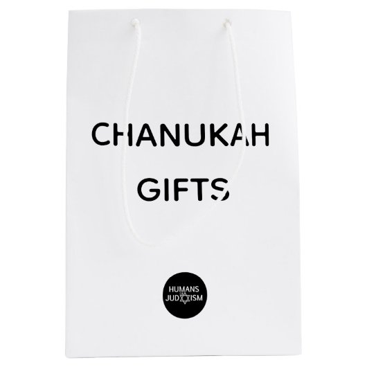Tasche: Chanukah Geschenke Mittlere Geschenktüte (Vorderseite)