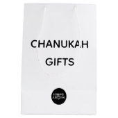 Tasche: Chanukah Geschenke Mittlere Geschenktüte (Rückseite)