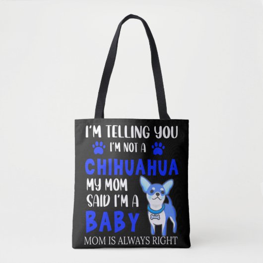 Tasche "CHIHUAHUA BABY" MAMA. (Vorderseite)