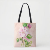 Tasche der Aquarellfarben-Rose (Vorderseite)