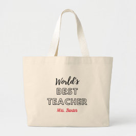 Tasche der besten Lehrer-Leinwand der Welt
