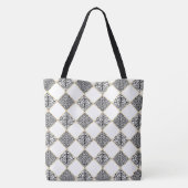 Tasche der Druckkette Weiß/Schwarz (Rückseite)