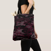 Tasche der dunkelroten Camouflage mit benutzerdefi (Von Nahem)