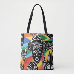 Tasche der farbenfrohen afrikanischen Stammesmasse
