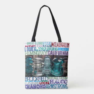 Tasche der Glasinsulatorhersteller Sammler