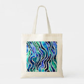 Tasche der Leinwand Jewel Toned Blue und Green (Rückseite)