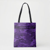 Tasche der Lila Camouflage mit dunklem Text (Vorderseite)