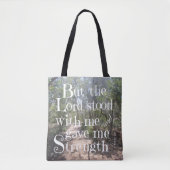 Tasche der Natur mit Verse aus Timothy 4:17 (Vorderseite)