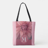 Tasche der personalisierten Blume in Monogramm (Rückseite)