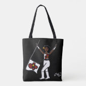 Tasche der personalisierten Flagge ( Rote Blume) B (Rückseite)