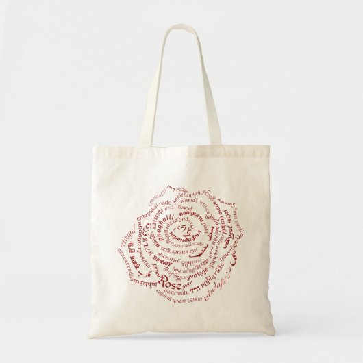 Tasche der WeltWord-Rose (Vorne)