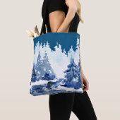 Tasche der Winterwaldszene (Von Nahem)