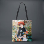 Tasche der zwei Schwestern von Fine Art Renoir<br><div class="desc">Pierre-Auguste Renoir schuf dieses charmante Gemälde im Jahre 1881. Es hieß "Two Sisters",  als es im folgenden Jahr zum ersten Mal ausgestellt wurde. Die Öl-on-Leinwand wurde von ihrem ersten Besitzer Paul Durand-Ruel "On the Terrace" genannt. Die Seine erscheint im Hintergrund.</div>