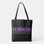 Tasche des Feminismus - Mit Überzeugung (Rückseite)