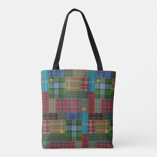 Tasche des Kreuzes in Torr Fionn Tartan Quilt (Rückseite)