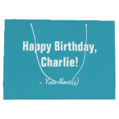 Tasche des KUNDENSPEZIFISCHEN FOTO-, TEXT- u. Große Geschenktüte (Rückseite)