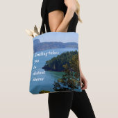 Tasche des Lesers, schöne Ozeanszene (Von Nahem)