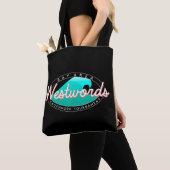 Tasche des Westwords Reverse-Logos (dunkler Hinter (Von Nahem)