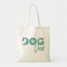 Tasche 'Dog Dad' - Türkis