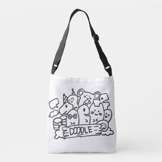 Tasche Doodle Design (Rückseite)