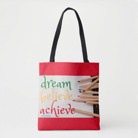 Tasche "DREAM, GLAUBEN..." (Vorderseite)