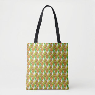 Tasche - dreidimensionale Blumen