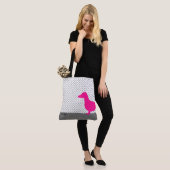 Tasche - Eine halbe rosa Dackel (Am Model)