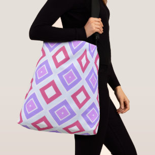 Tasche einer Tasche mit Lila Mauve und Rose