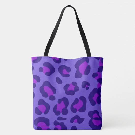 Tasche "Electric Lila Leopard" (Rückseite)