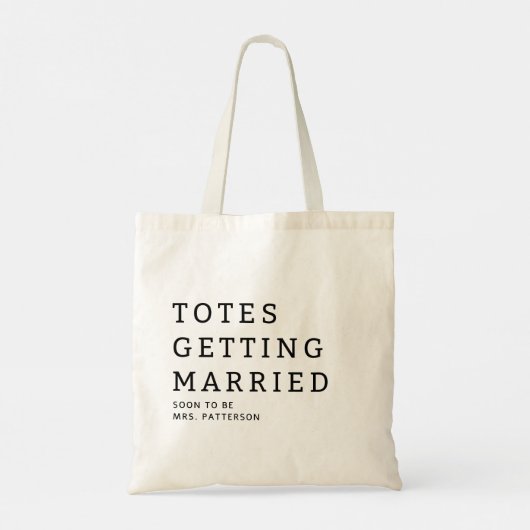 Tasche Erlangung des Brautennamens Hochzeit Tote T (Rückseite)