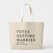Tasche Erlangung des Brautennamens Hochzeit Tote T (Rückseite)