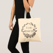 Tasche "Es ist gut mit meiner Seele" (Vorderseite (Produkt))