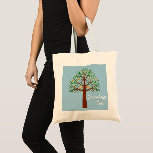 Tasche Folk Art Family Tree Genealogie (Vorderseite (Produkt))