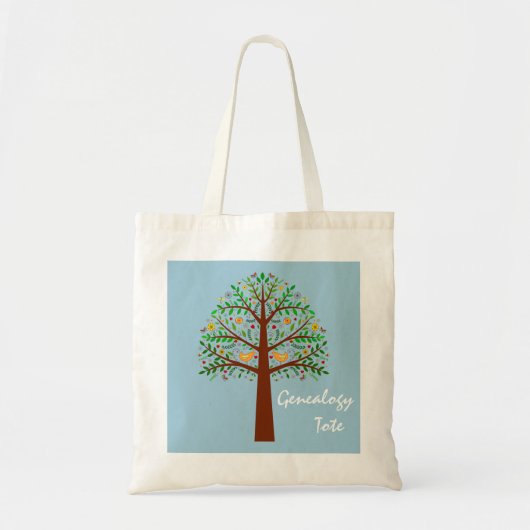 Tasche Folk Art Family Tree Genealogie (Vorne)