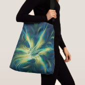 Tasche Fraktal Blume Blaue Palette (Von Nahem)